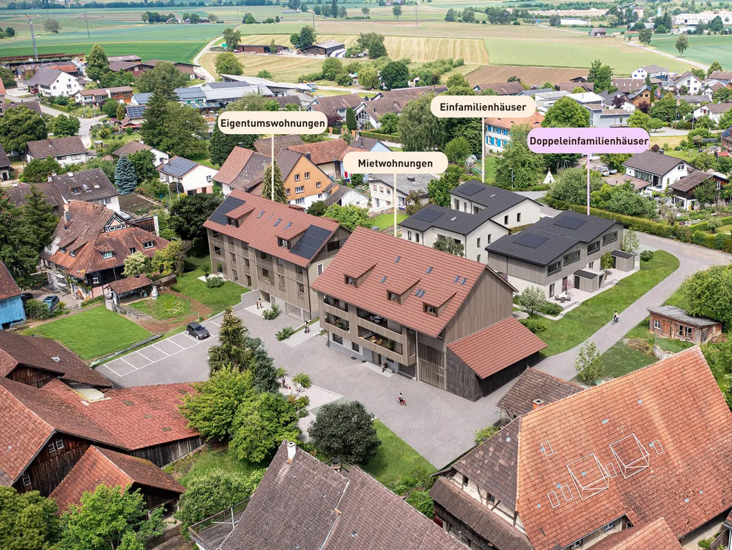 Modernes Doppeleinfamilienhaus in Wilchingen - Foto 6 von 10