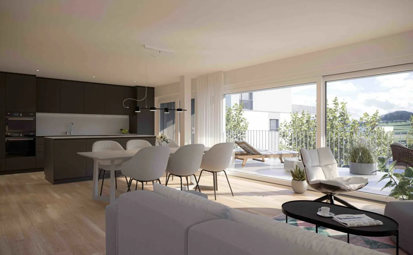 Nouvelle construction et première occupation : 4 appartements modernes de 2,5 et 4,5 pièces - Photo 5 sur 8