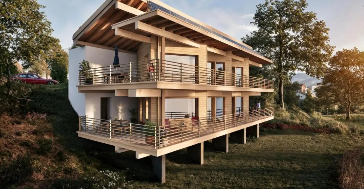 Maison moderne Minergie-P avec vue - Photo 1 sur 9