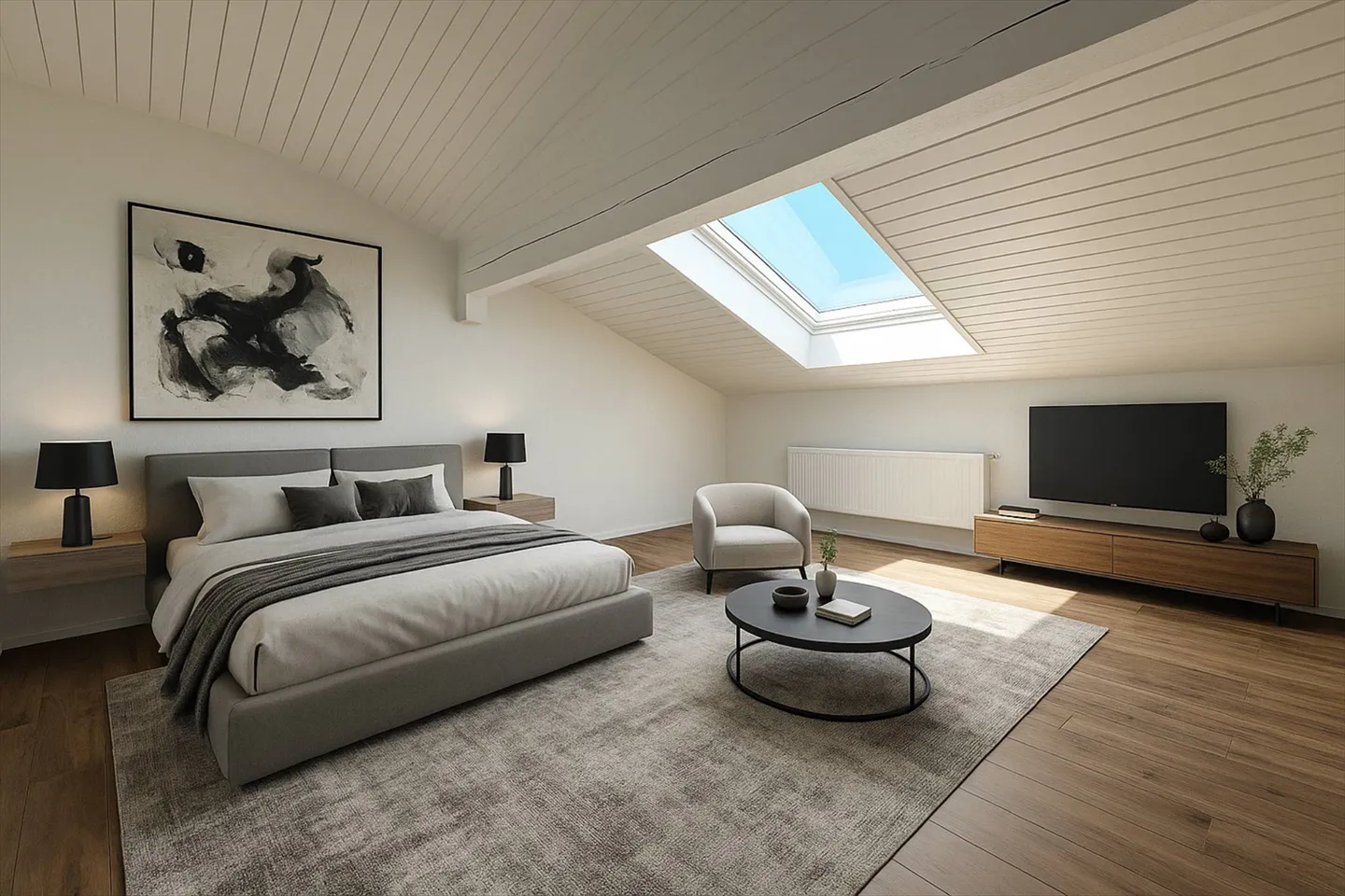 Rénovation totale, magnifique appartement situé dans les combles (type loft) - Photo 5 sur 10