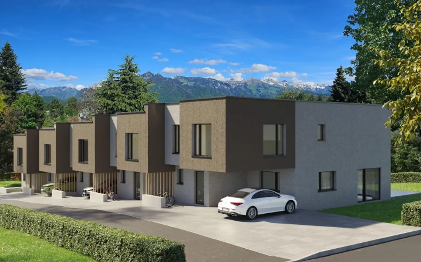 Bella villa a schiera moderna con 5,5 stanze a La Tour-de-Trême - Foto 1 di 5