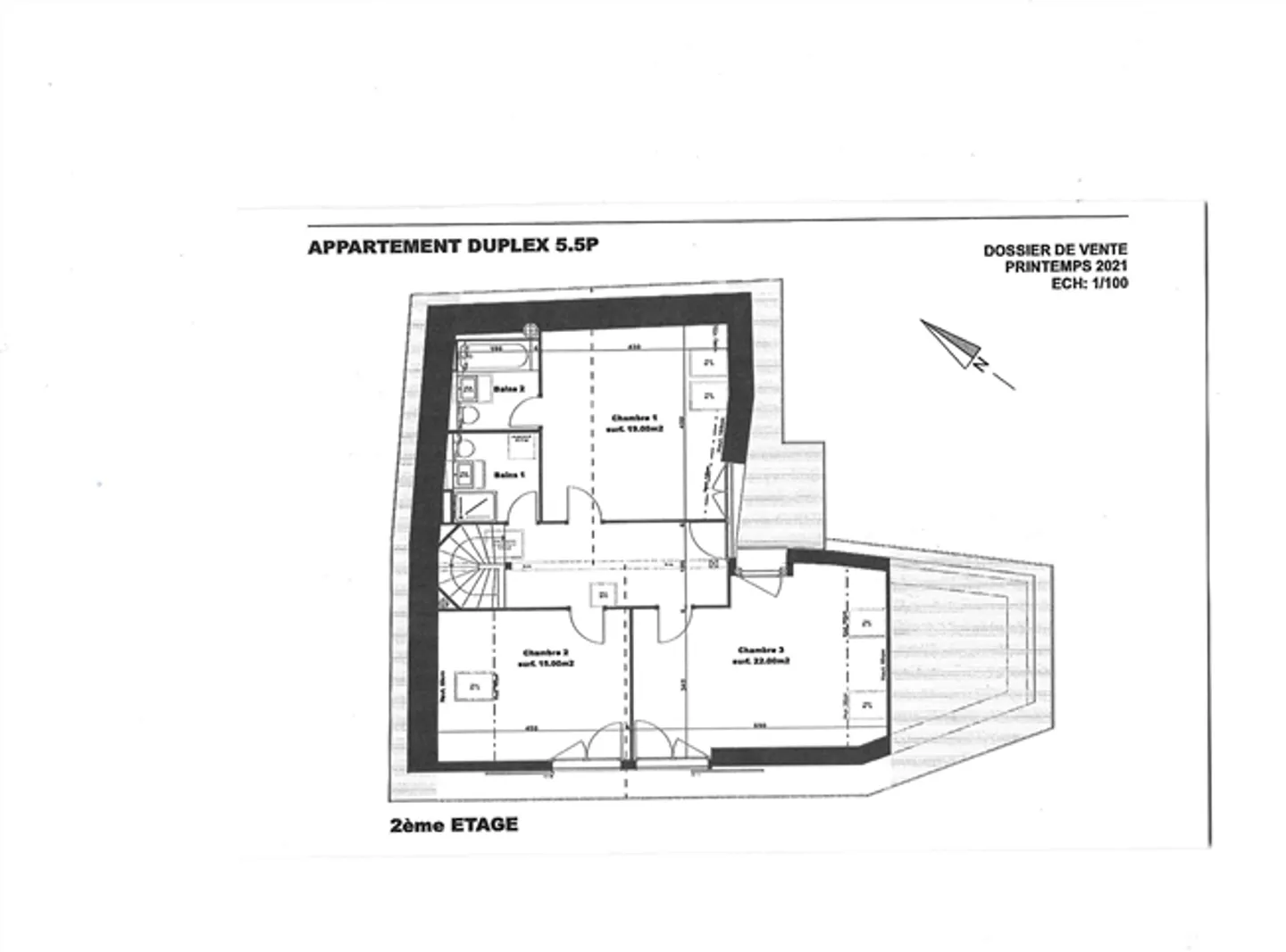 «DIE HÖHEN VON MONTREUX - Charmant 5.5. Maisonette-Zimmer mit Blick auf die Alpen und den See» - Foto 8 von 9