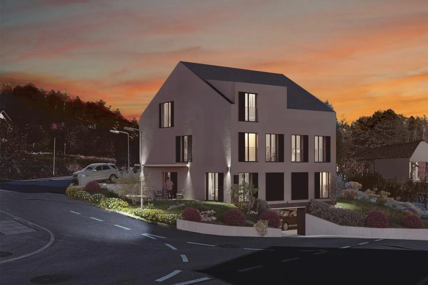 Modernes Doppelhaus mit Terrasse - Foto 1 von 7