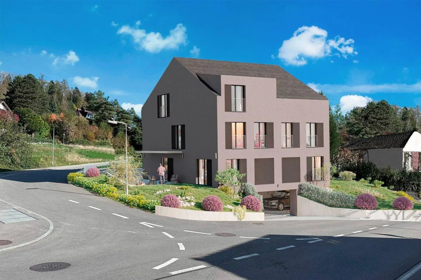 Modernes Doppelhaus mit Terrasse - Foto 6 von 7