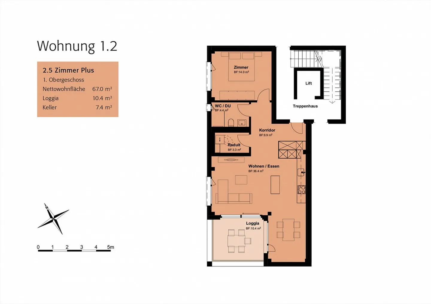 Prima locazione! Elegante appartamento di 2,5 stanze plus per il comfort - Foto 4 di 4