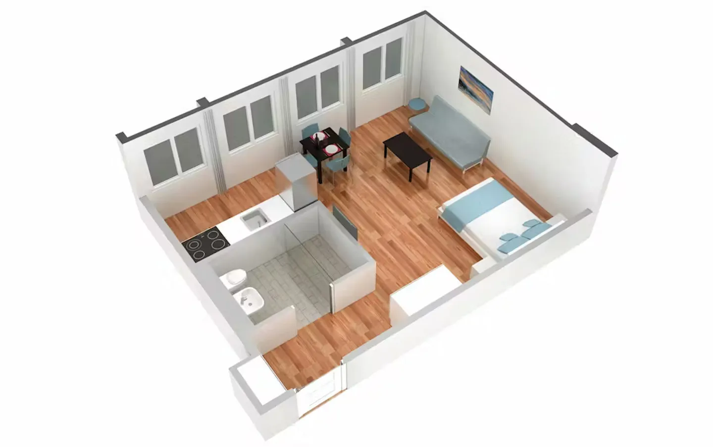 Charmante Wohnung in Basel - Foto 3 von 10