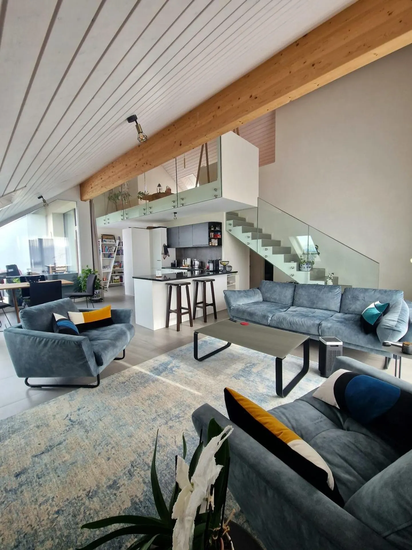 Stunning recent duplex of 3.5 rooms with partial lake view - Photo 1 of 12