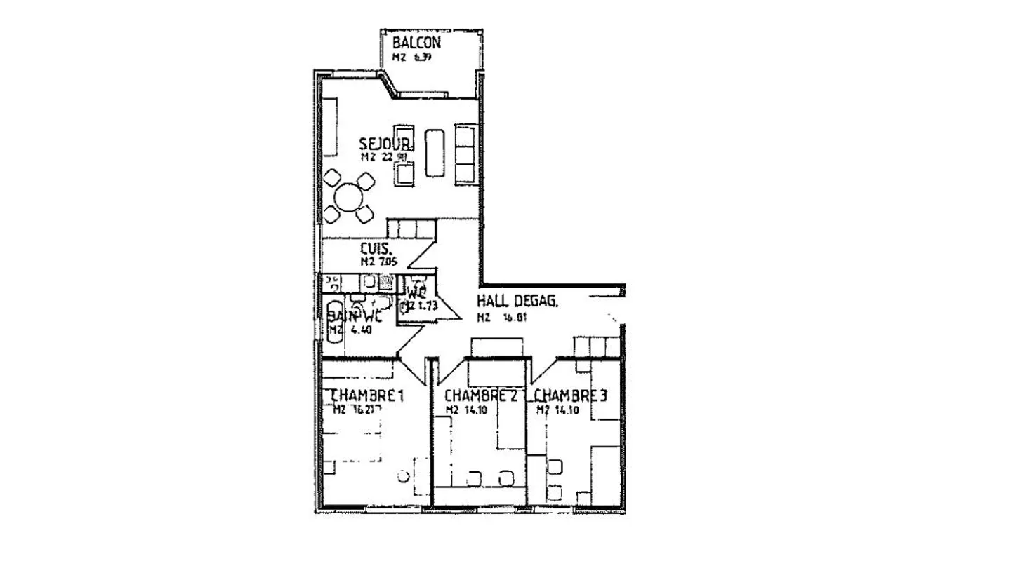 4-Zimmer-Wohnung mit Balkon - Foto 3 von 3