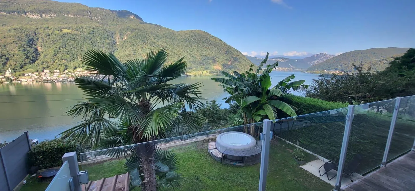 Maison contiguë de Capolago avec vue imprenable sur le lac de Lugano - Photo 3 sur 18