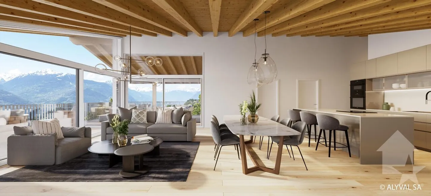 Stunning 3.5 Room Apartment, Spectacular View, Quiet, Optimal Sun Exposure - Photo 10 of 12