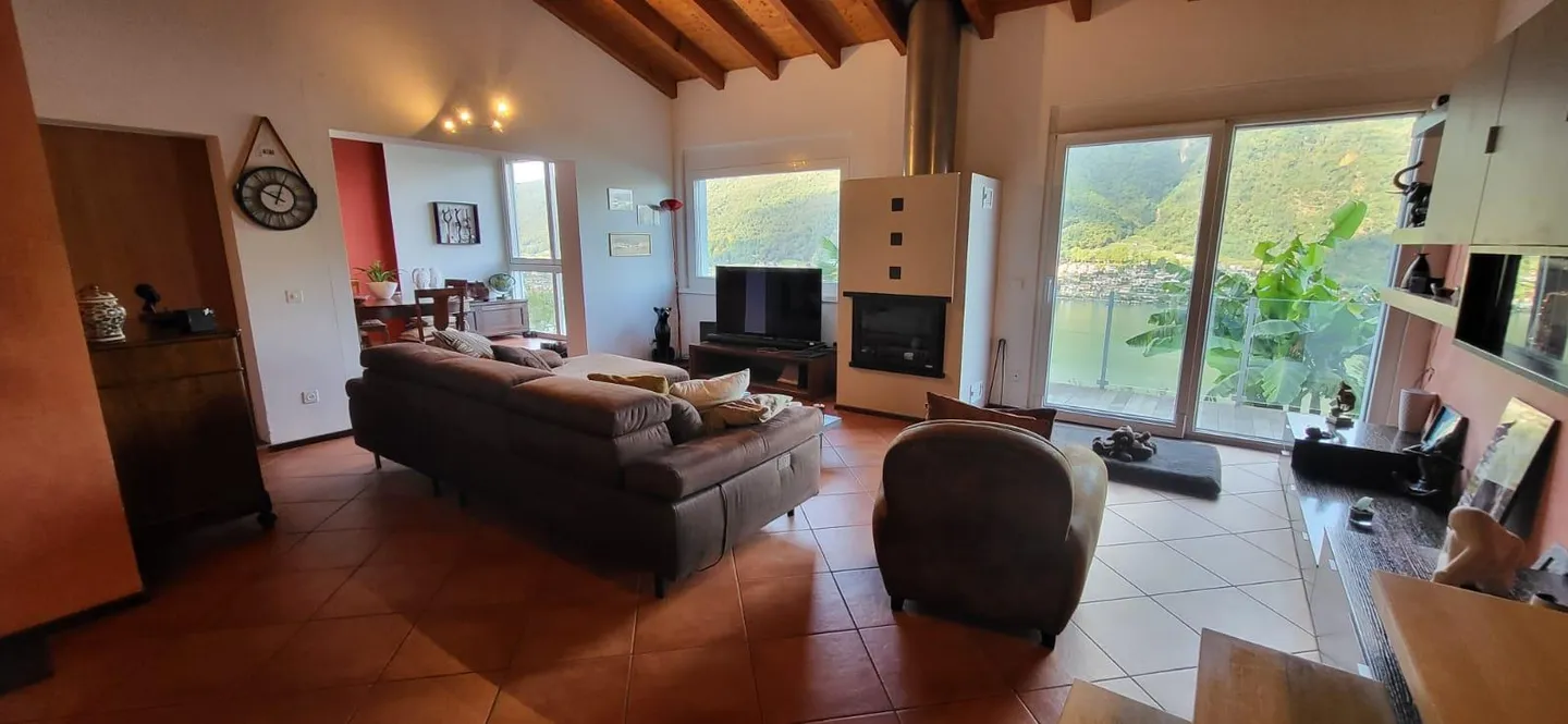 Maison contiguë de Capolago avec vue imprenable sur le lac de Lugano - Photo 10 sur 18