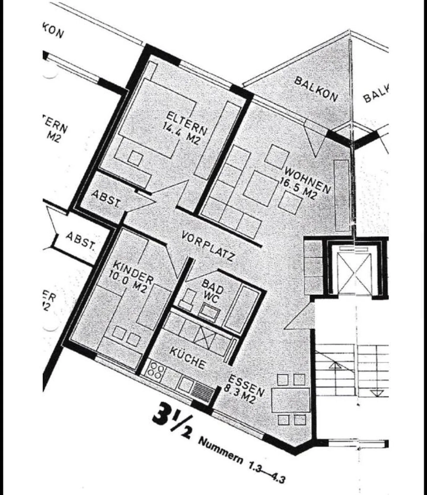 3.5 Room Apartment - Photo 5 of 5