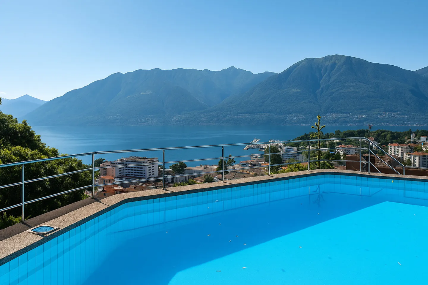MURALTO - Elegantly furnished apartment with private pool and breathtaking lake view - Photo 1 of 22