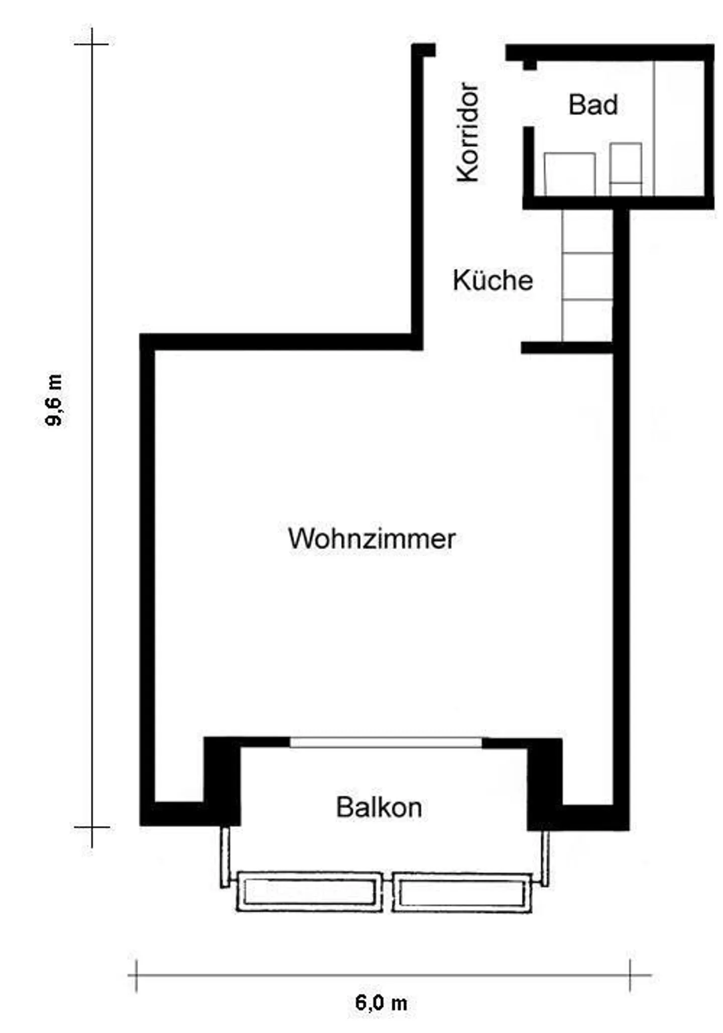 Ampio appartamento con 1 camera a Zurigo Oerlikon - Foto 6 di 6