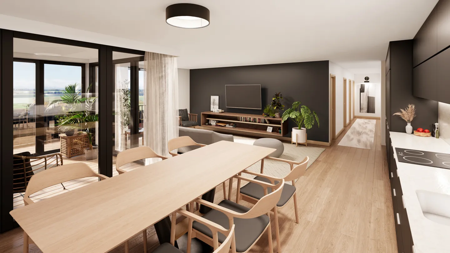 Village XVI Charming 4.5 rooms with balcony - Photo 3 of 14