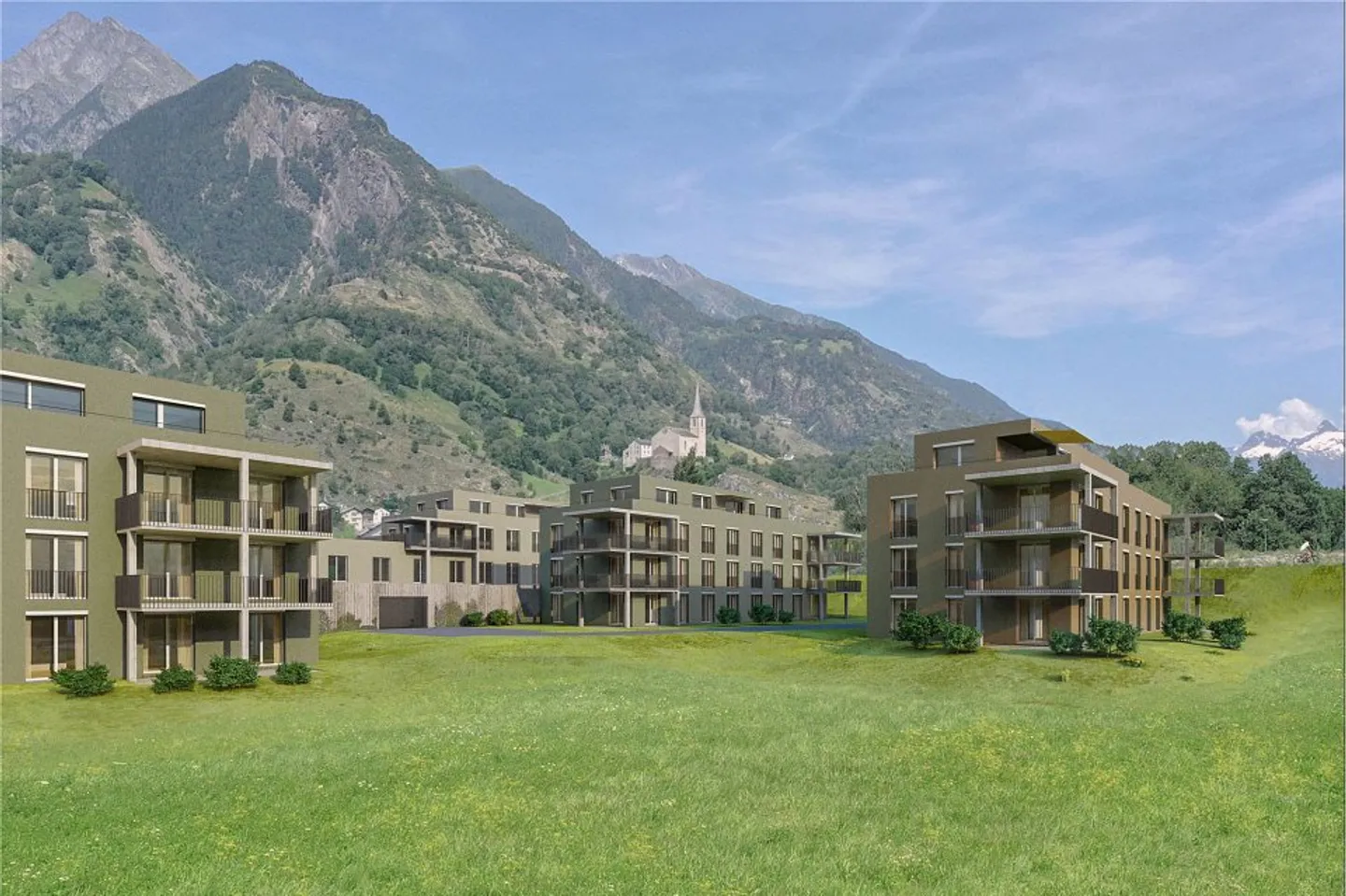 5.5 Room Attic Apartment in the Development 'Bietschi' in Raron - Photo 1 of 5