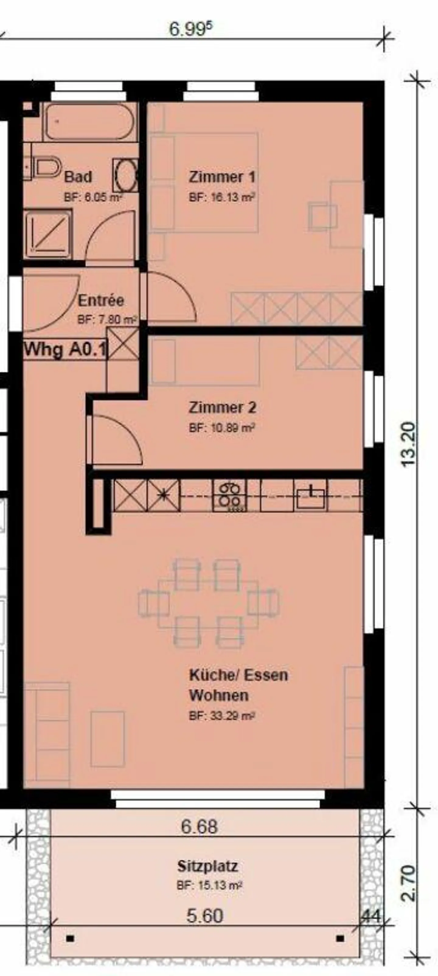 Zeihen / 3.5 Room Ground Floor Apartment A 0.1 - Photo 7 of 7