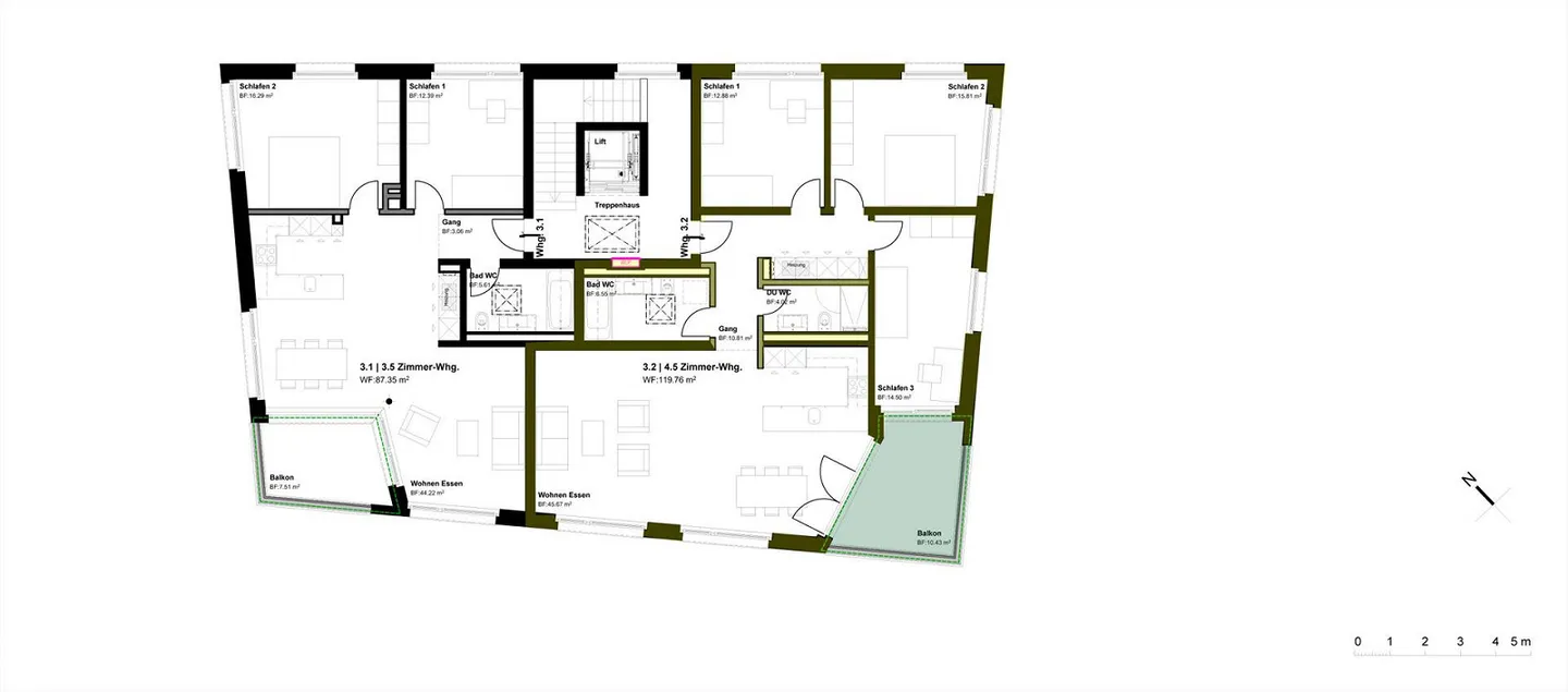 grande appartamento con architettura moderna - Foto 5 di 5