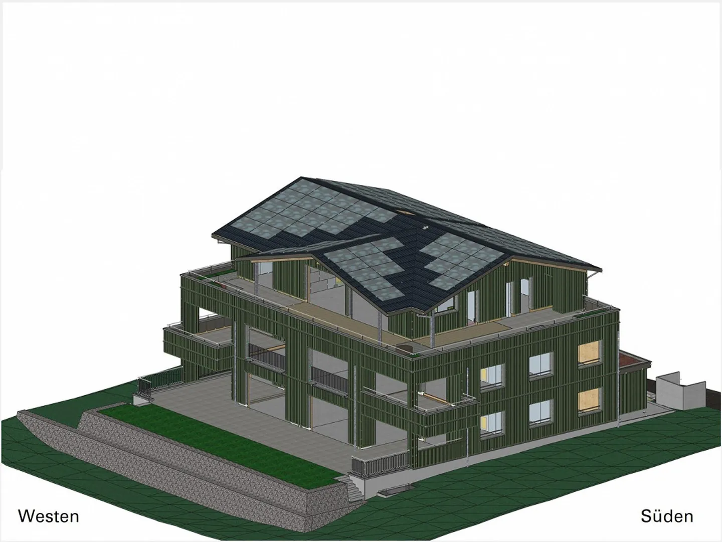 Prima occupazione: Luminoso appartamento di 3,5 locali con grande loggia in costruzione in legno - Foto 1 di 3
