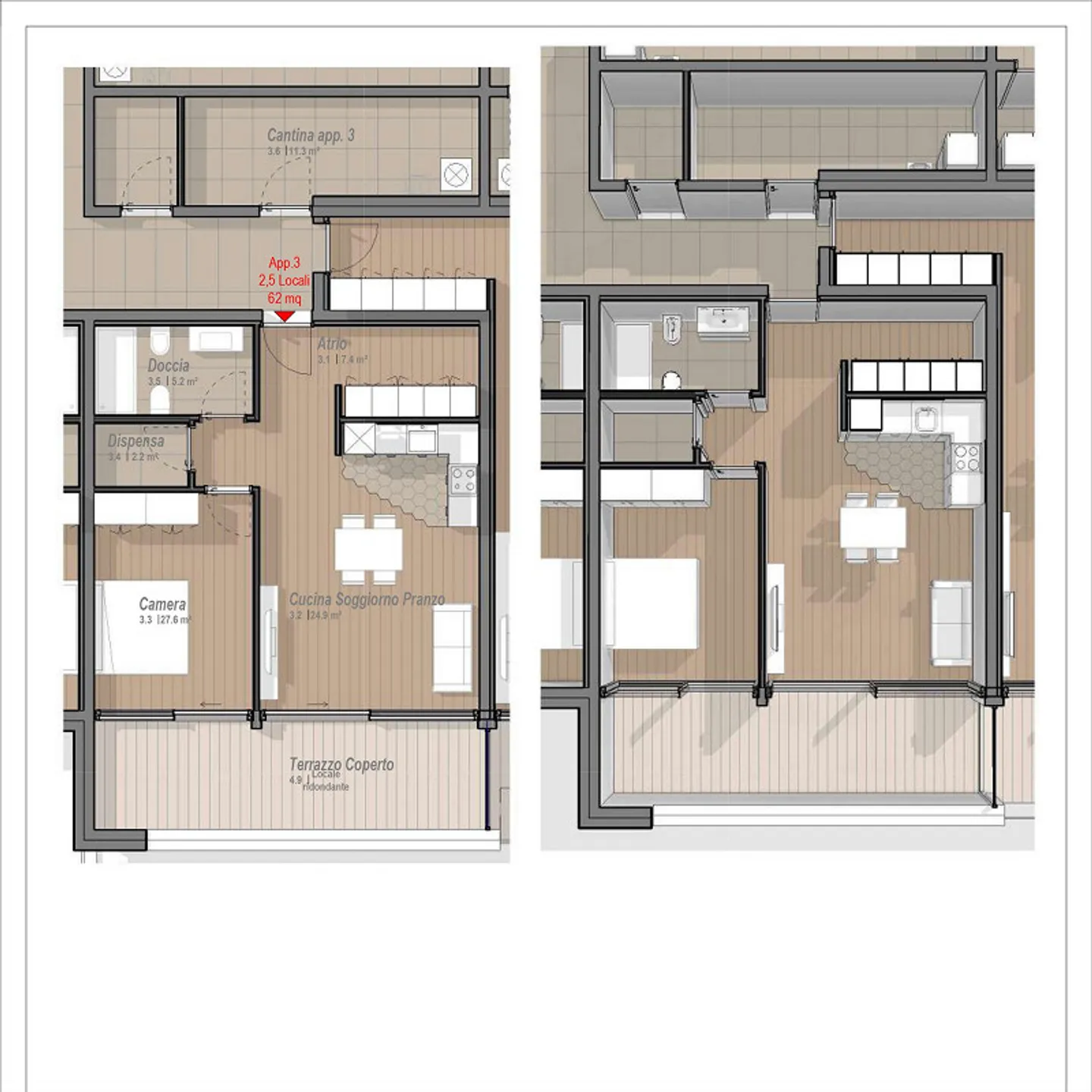 NEU UND ELEGANT 2.5 ZIMMER IN DAVESCO - Foto 15 von 15