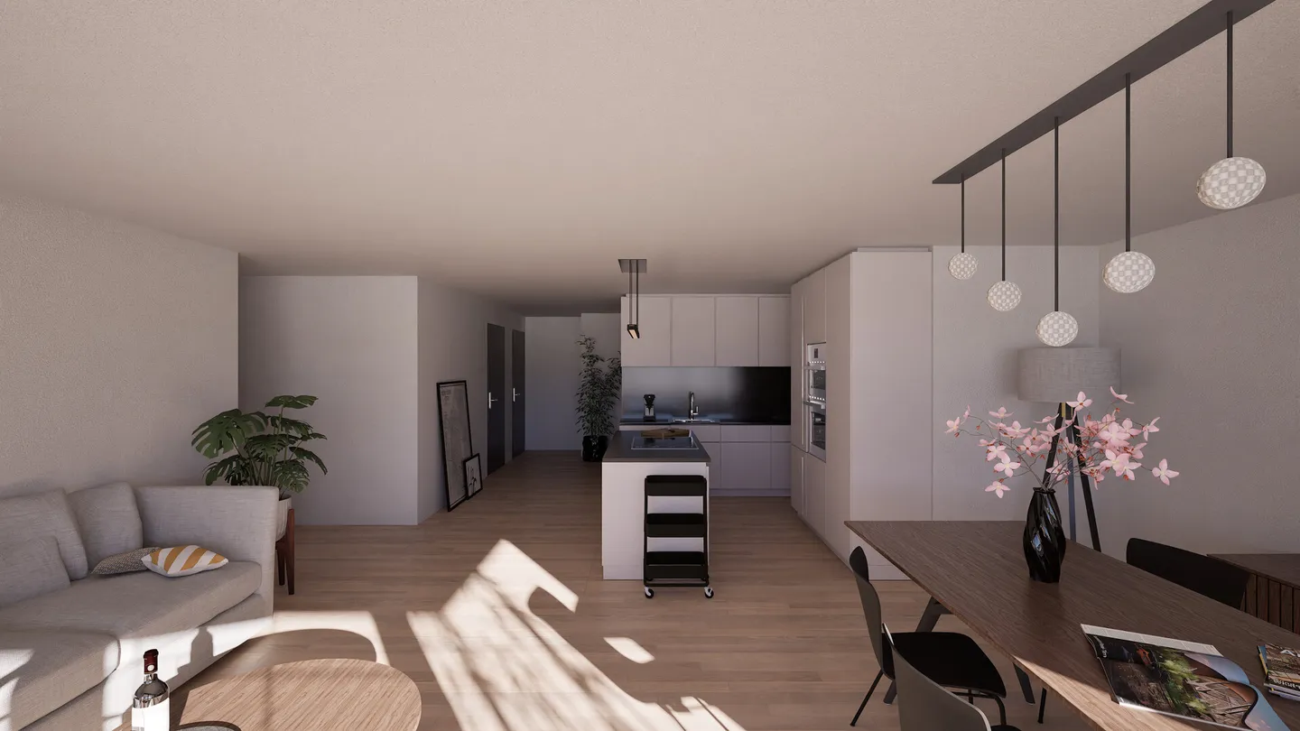 Appartement neuf attrayant de 4,5 pièces - Photo 3 sur 10