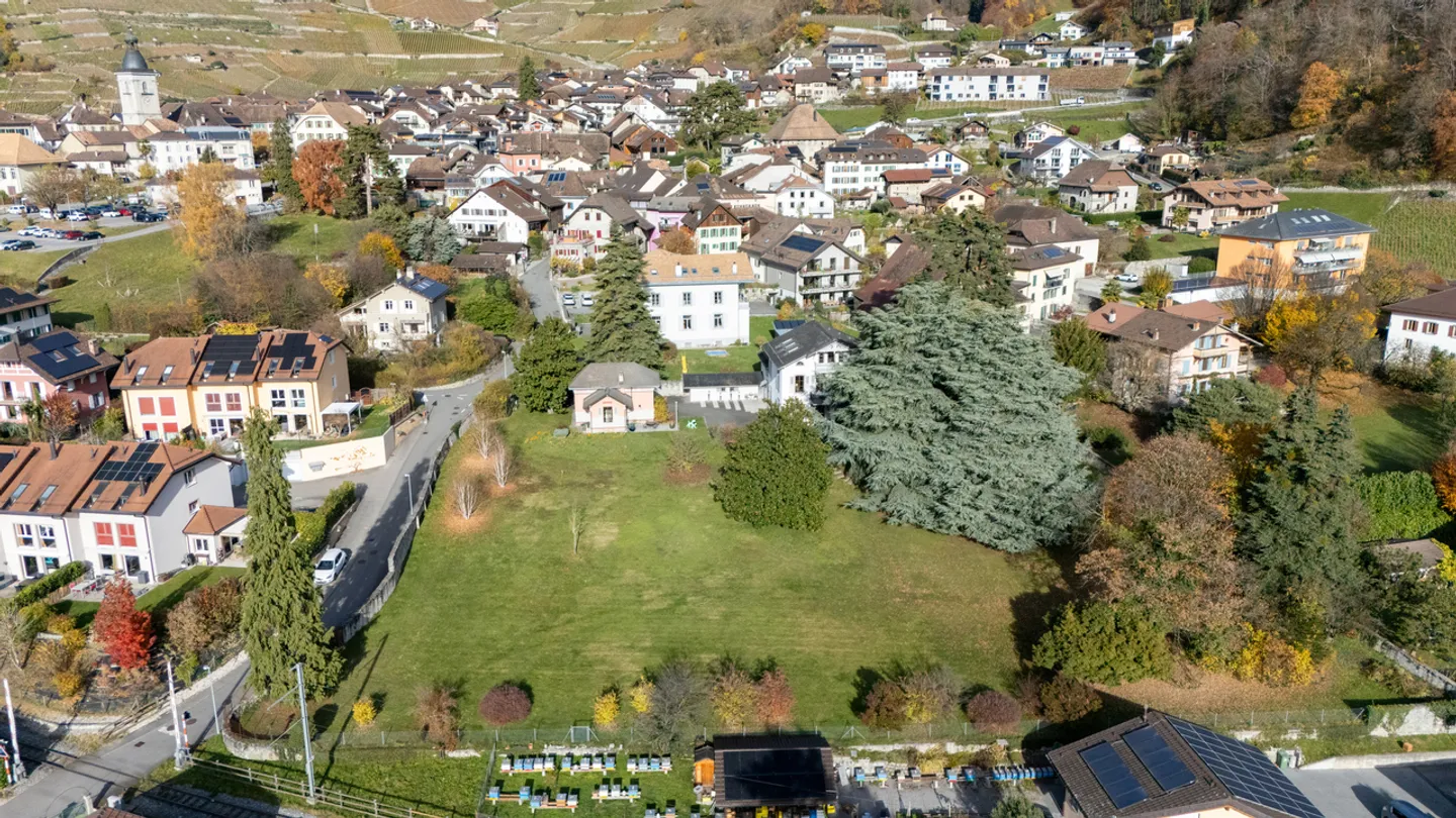 BUILDING PLOT ~2'083m2 = ~CHF 336.-/m2 / PERMIT IN FORCE FOR 2 VILLAS - Photo 3 of 8