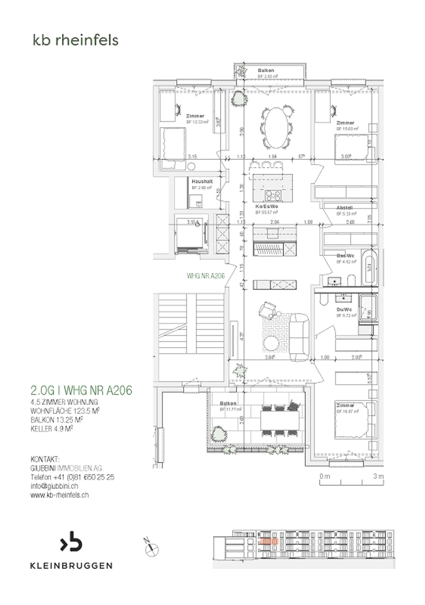 Appartamento nuovo attraente e confortevole di 4,5 stanze | A206 - Foto 6 di 6