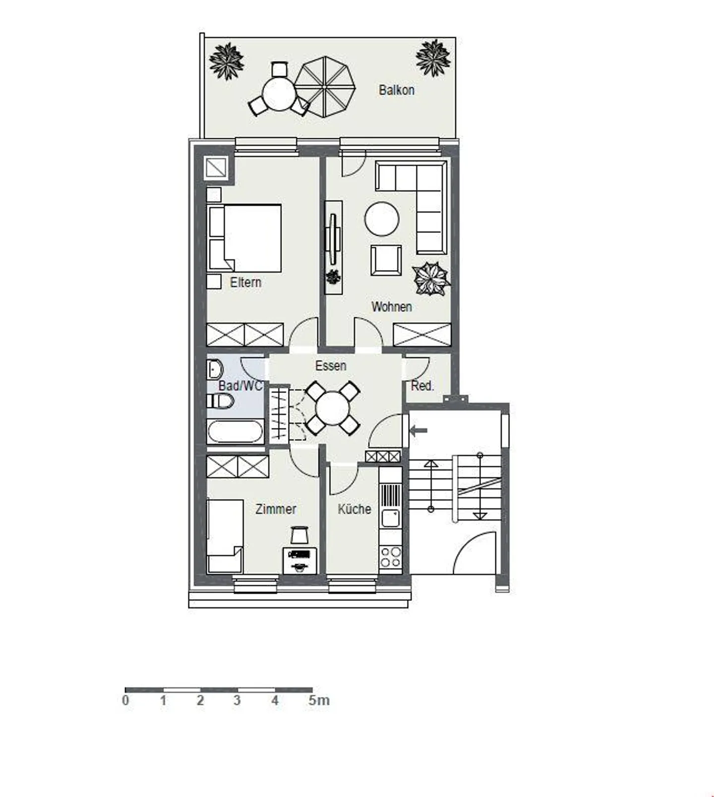 Cozy apartment near city center and directly at the train station! - Photo 7 of 7