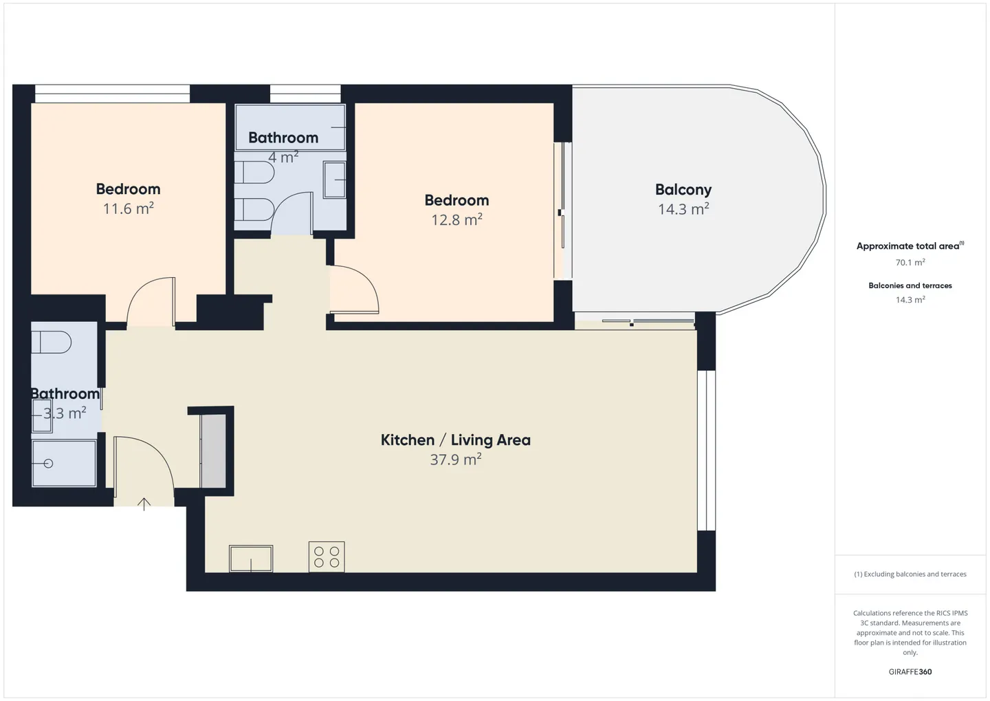 Ottimo investimento affitti brevi - Elegante appartamento 3.5 locali con doppi servizi - Foto 18 di 18