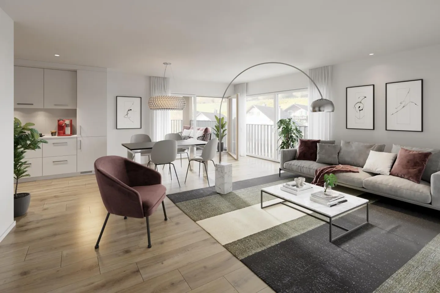 Modern new apartment with beautiful balcony - Photo 3 of 5
