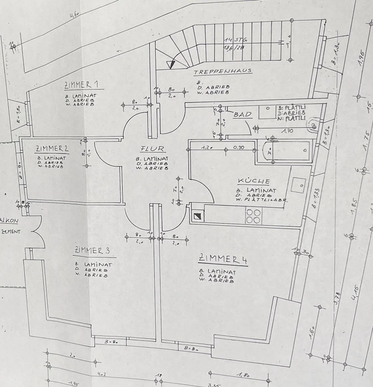 appartamento luminoso di 4 stanze - Foto 4 di 4