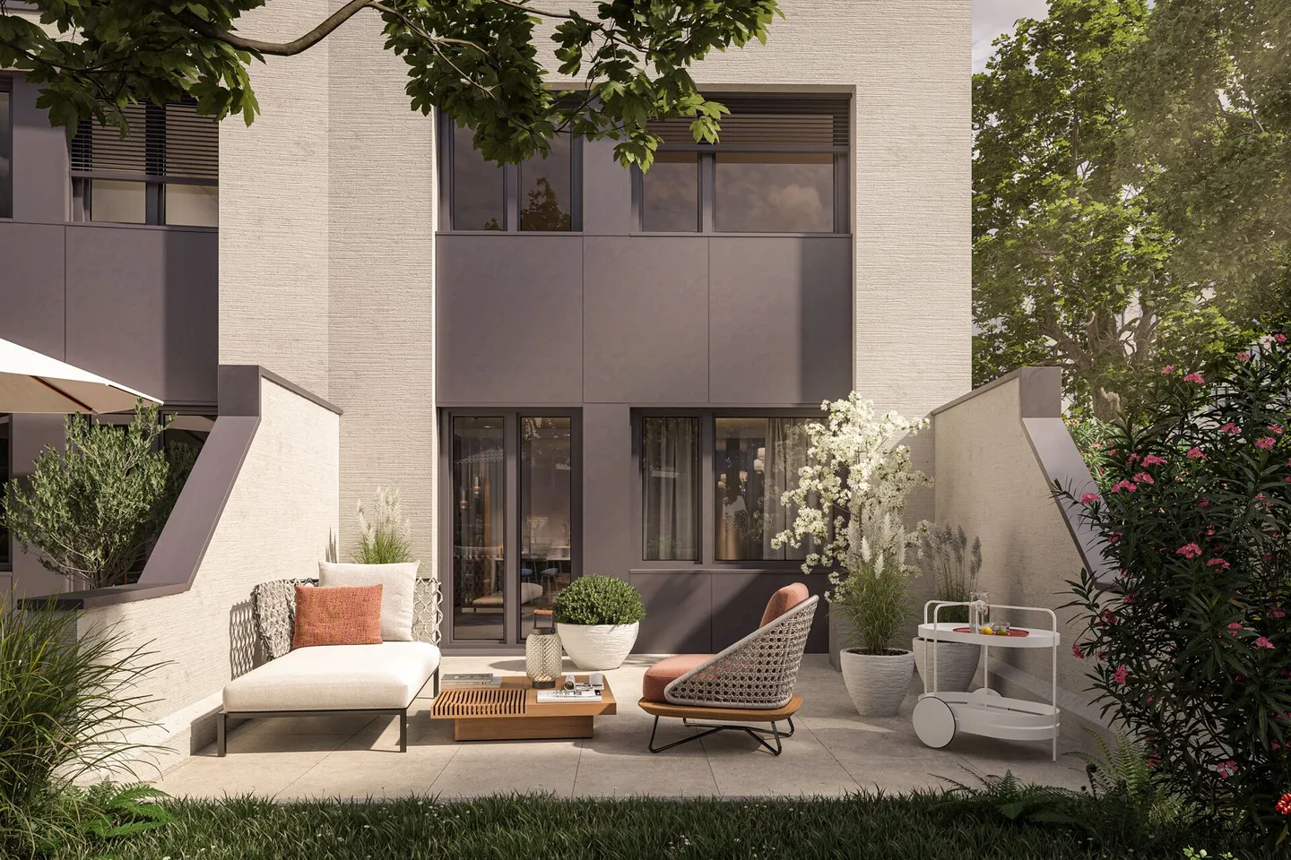 Appartement en duplex moderne de 3,5 pièces avec espace jardin - Photo 1 sur 7