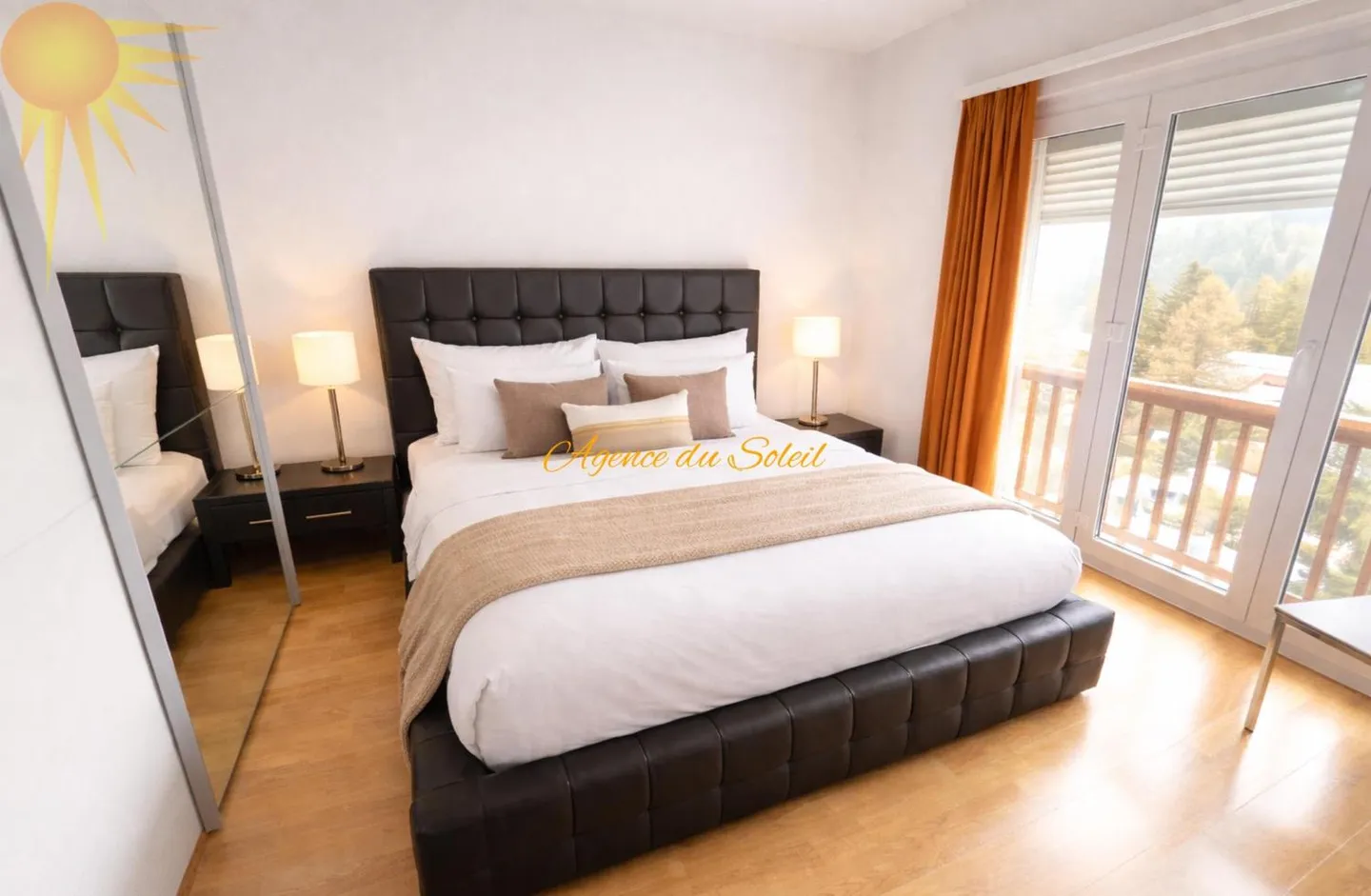 For rent for the winter season: Beautiful 2.5-room apartment by the 18-hole golf course with parking in front of the building! - Photo 5 of 9