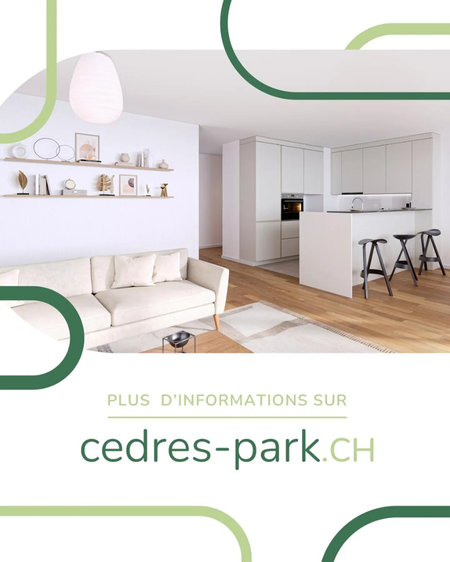 Cèdres Park - Ultimi appartamenti di 3.5 locali - lotto K204 - Foto 3 di 3