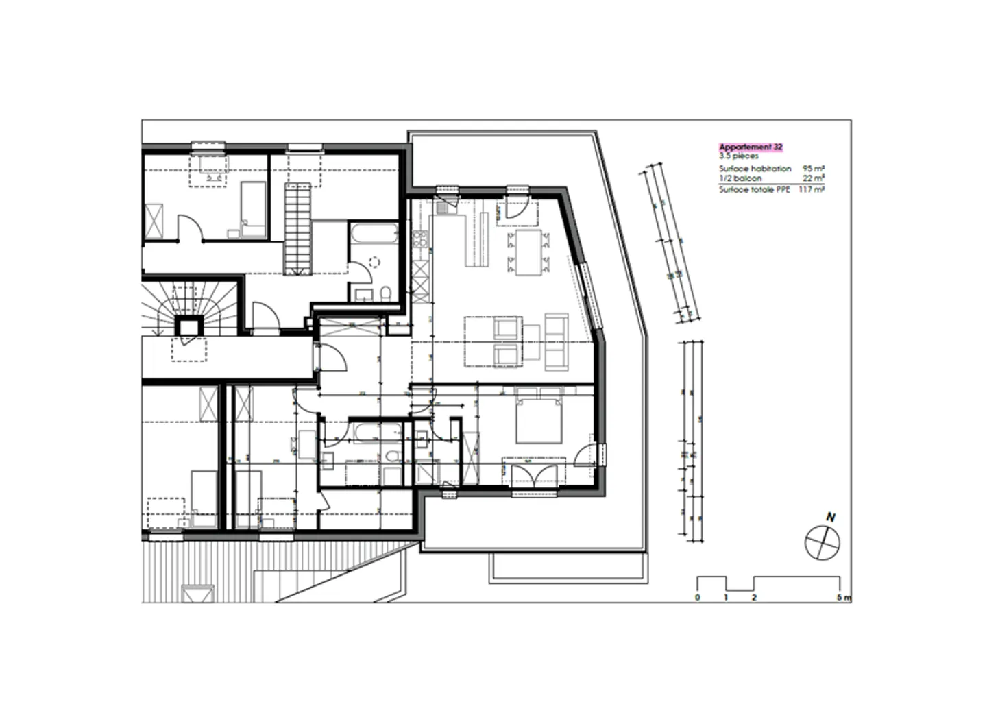 Wohnung, 3.5 Stück - Foto 5 von 5