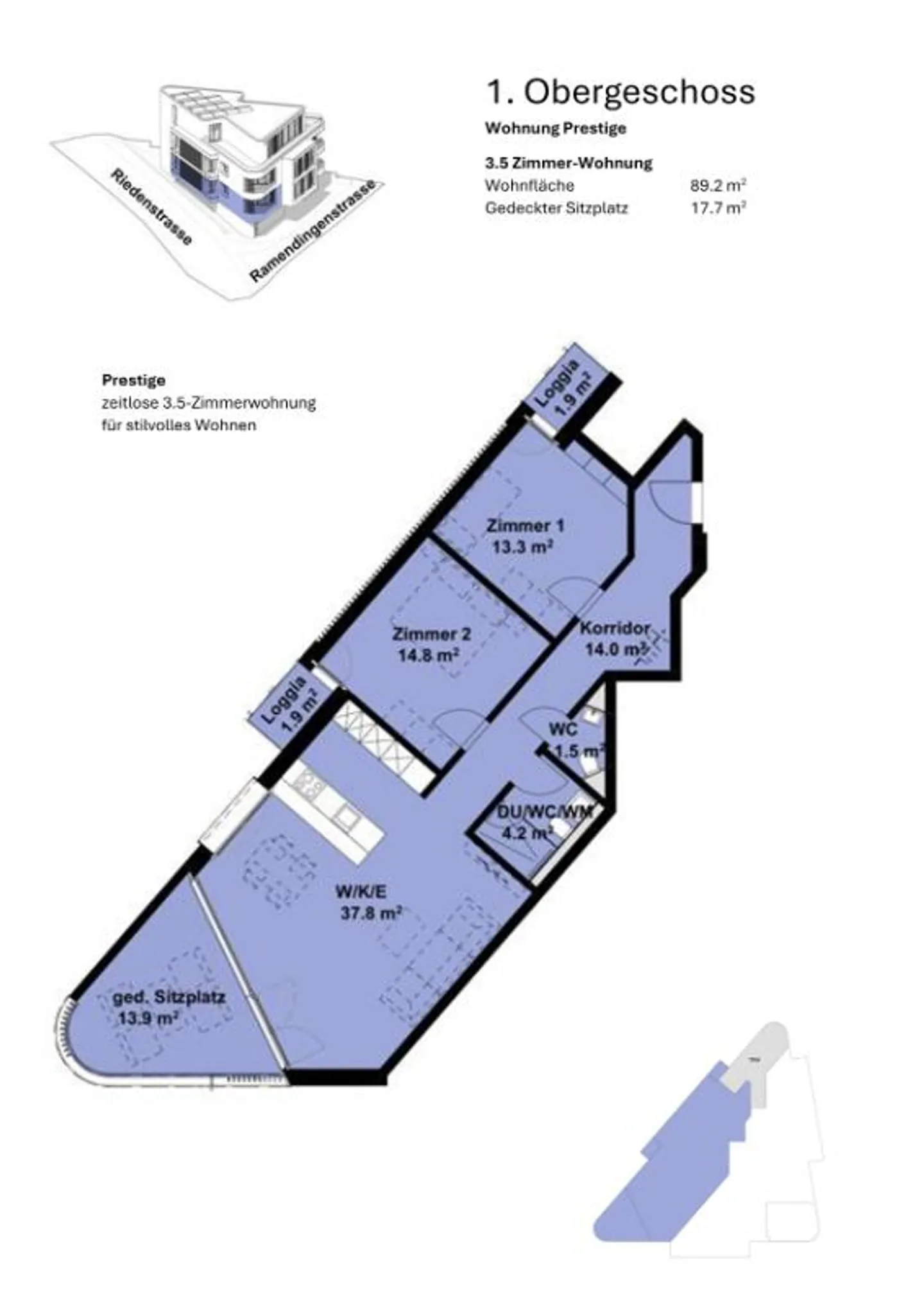 Nouveau projet de construction Triangulum Gommiswald Appartement 3.5 pièces - Photo 2 sur 2