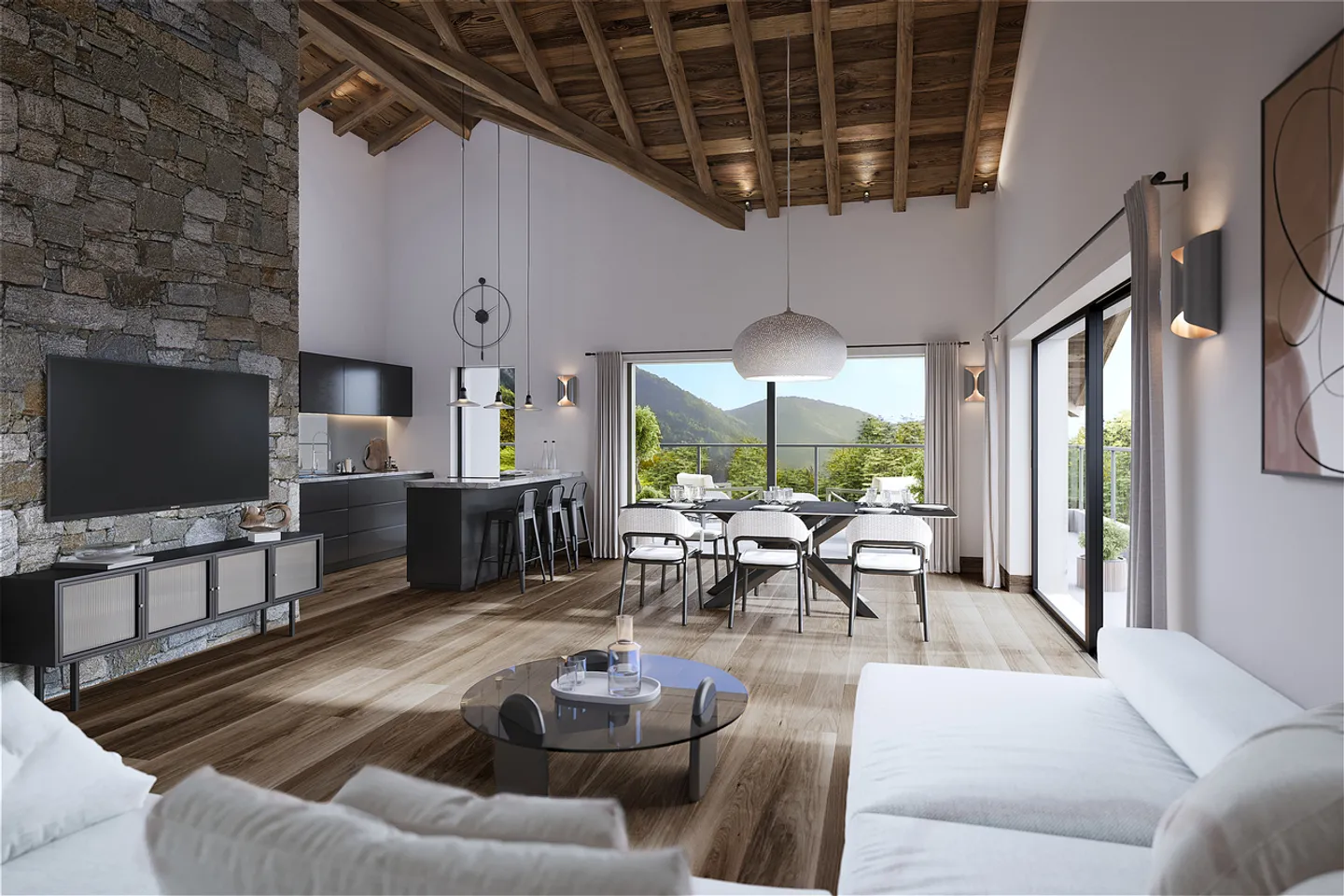 ZU VERKAUFEN PENTHOUSE 4.5 ZIMMER VON STANDING IN GRONE - Foto 1 von 5