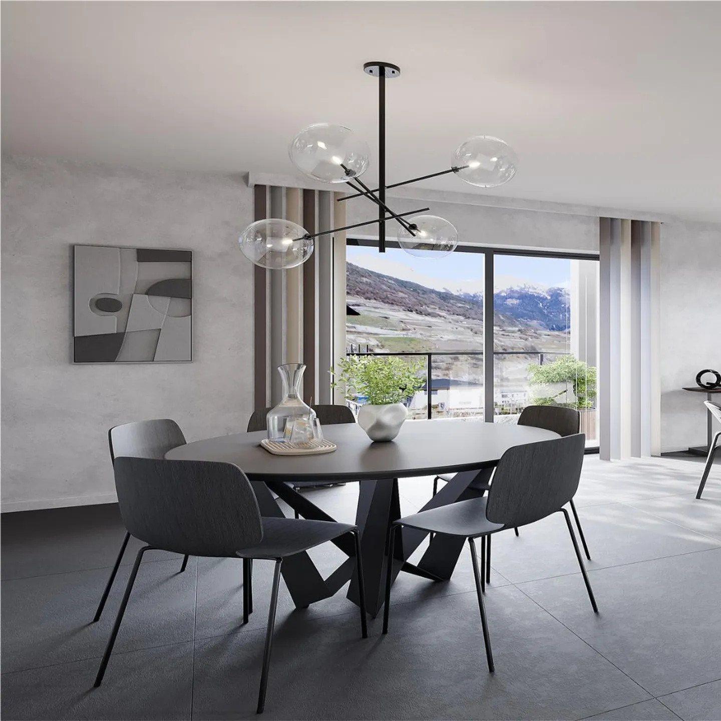 MAGNIFICENT 2.5 ROOM APARTMENT IN SALQUENEN - Photo 2 of 5