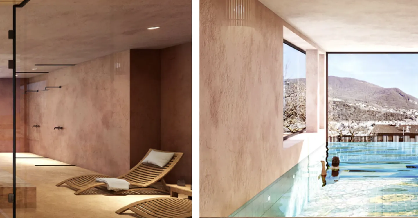 100 m² SPA mit Sauna und Innenpool, Neubau 2026 und private Terrasse - Foto 6 von 9