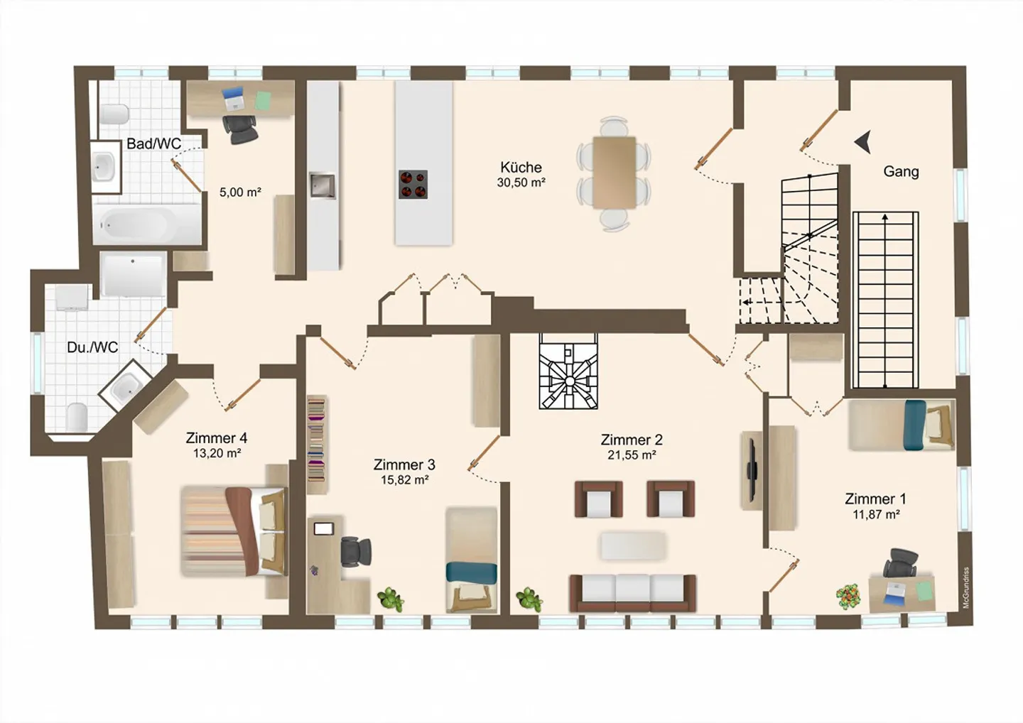 Appartamento completamente ristrutturato nel centro del villaggio in affitto. - Foto 11 di 11