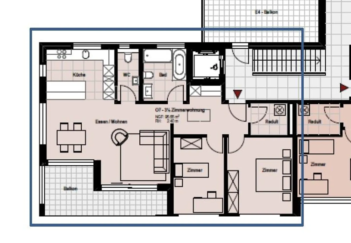 3.5 Room Apartment in the Village Center of Feusisberg - Photo 13 of 13
