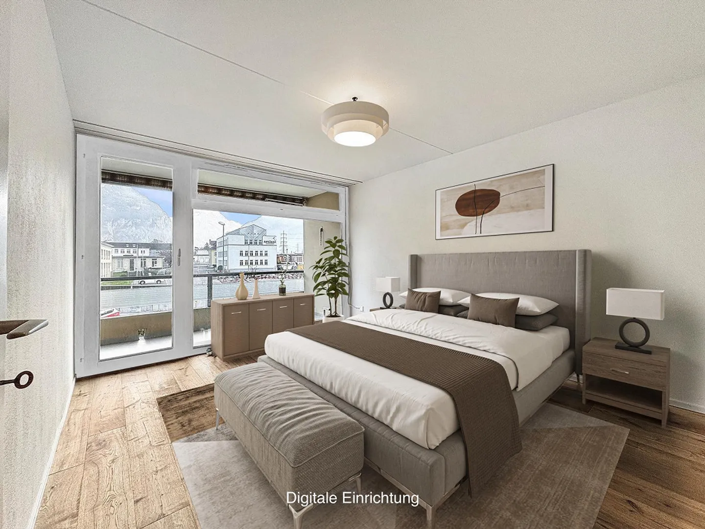 Kernsanierte 3½ Zimmerwohnung mit wunderschöner Bergsicht - Foto 2 von 12