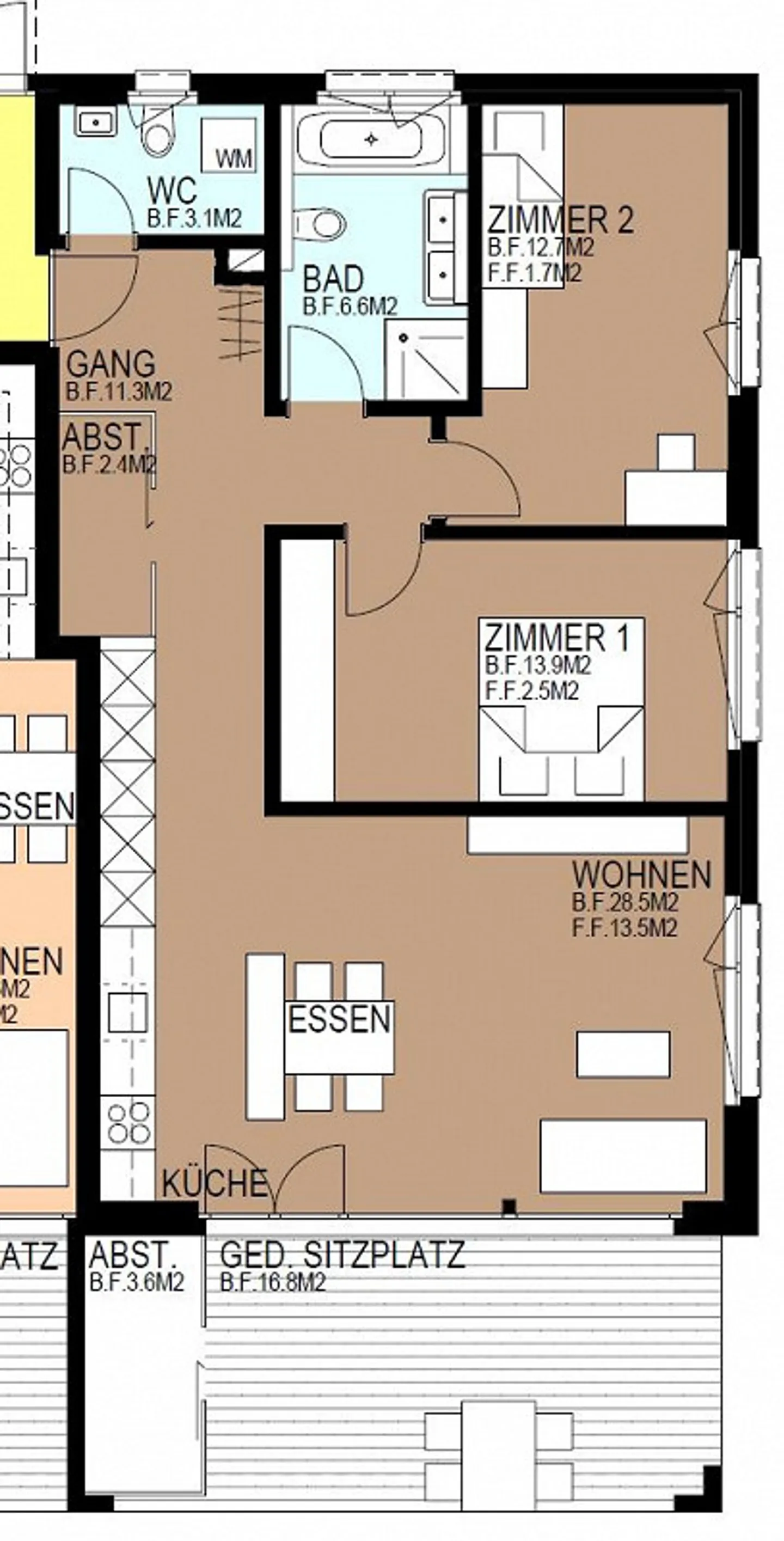 Appartamento moderno con grande terrazza - Foto 11 di 12