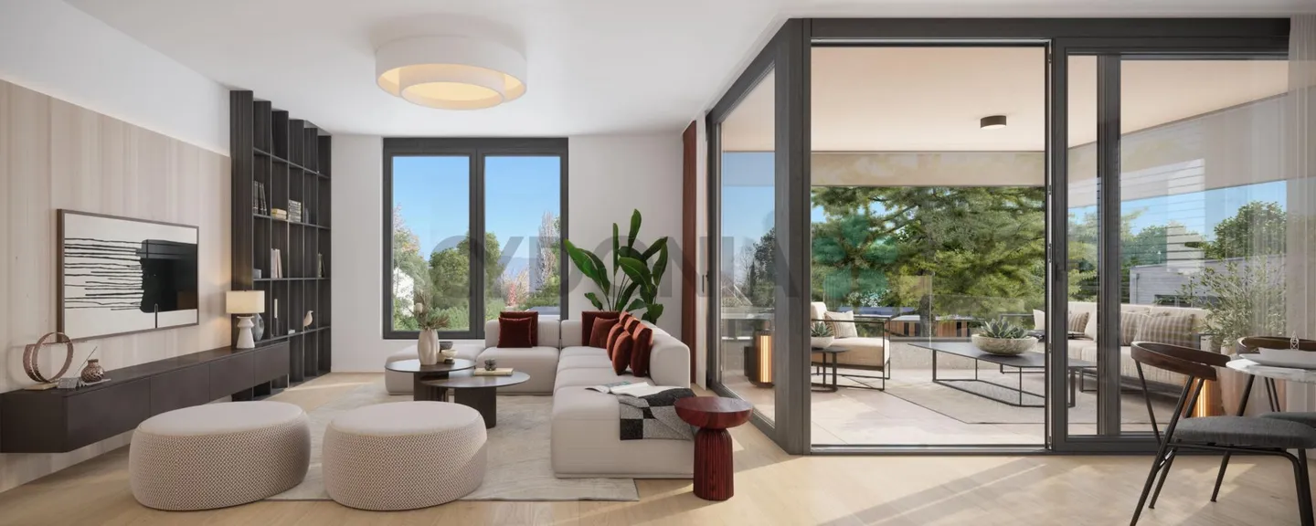 Elegante 5-Zimmer-Wohnung mit großem privatem Garten im Herzen einer grünen Umgebung in Verso - Foto 1 von 3