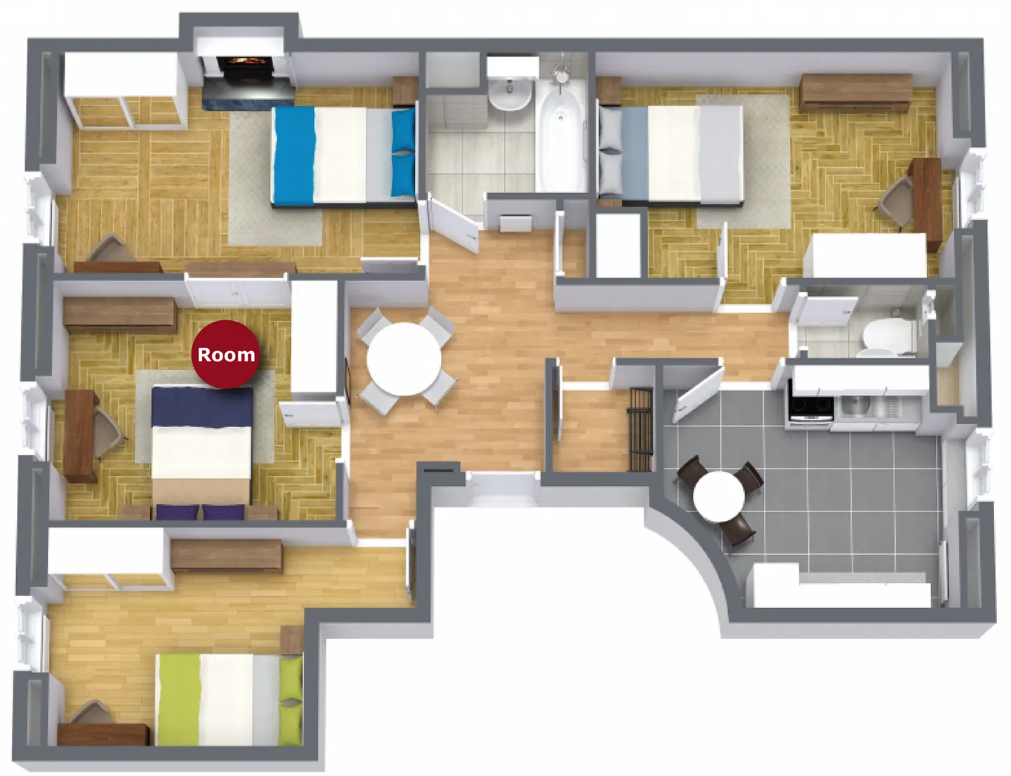 Chambre 1 pièce - Photo 13 sur 13