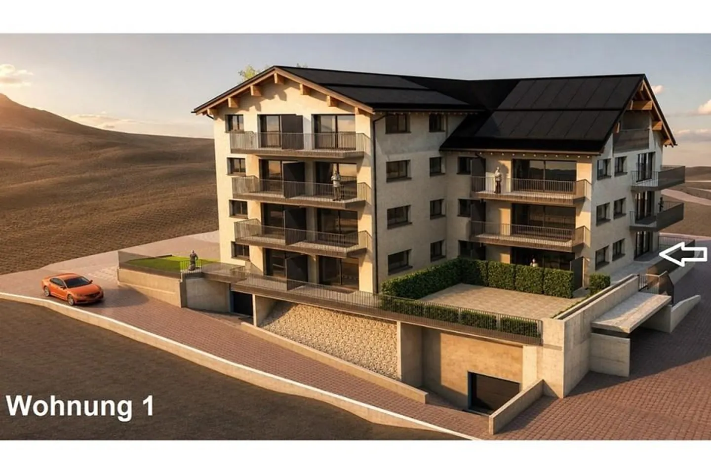 Appartement neuf 3½ pièces n° 1 - Vivre avec confort au Prättigauerhof... - Photo 1 sur 4