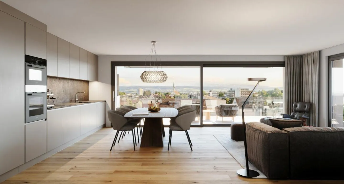 Appartement neuf de 2,5 pièces avec vue imprenable - Photo 2 sur 6