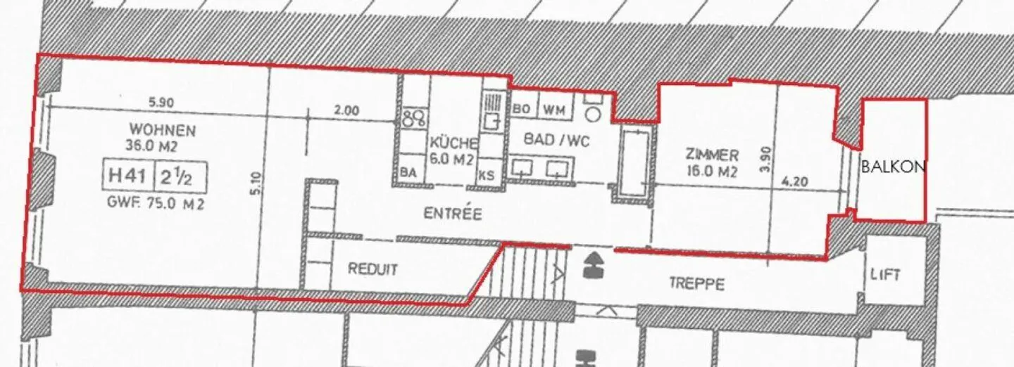 Charmante Wohnung in Solothurn - Foto 9 von 9
