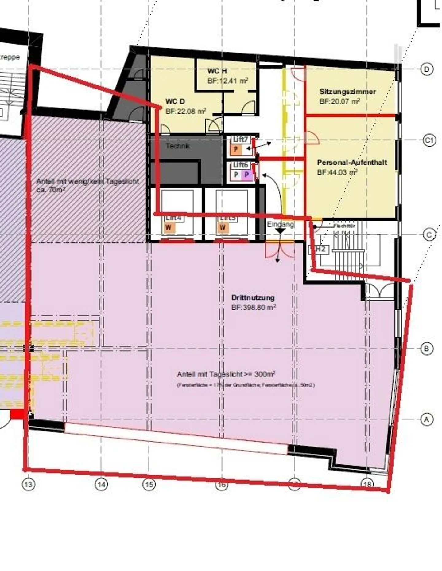Unité commerciale de 130m² dans un centre commercial - Migros Claramarkt - Photo 3 sur 4