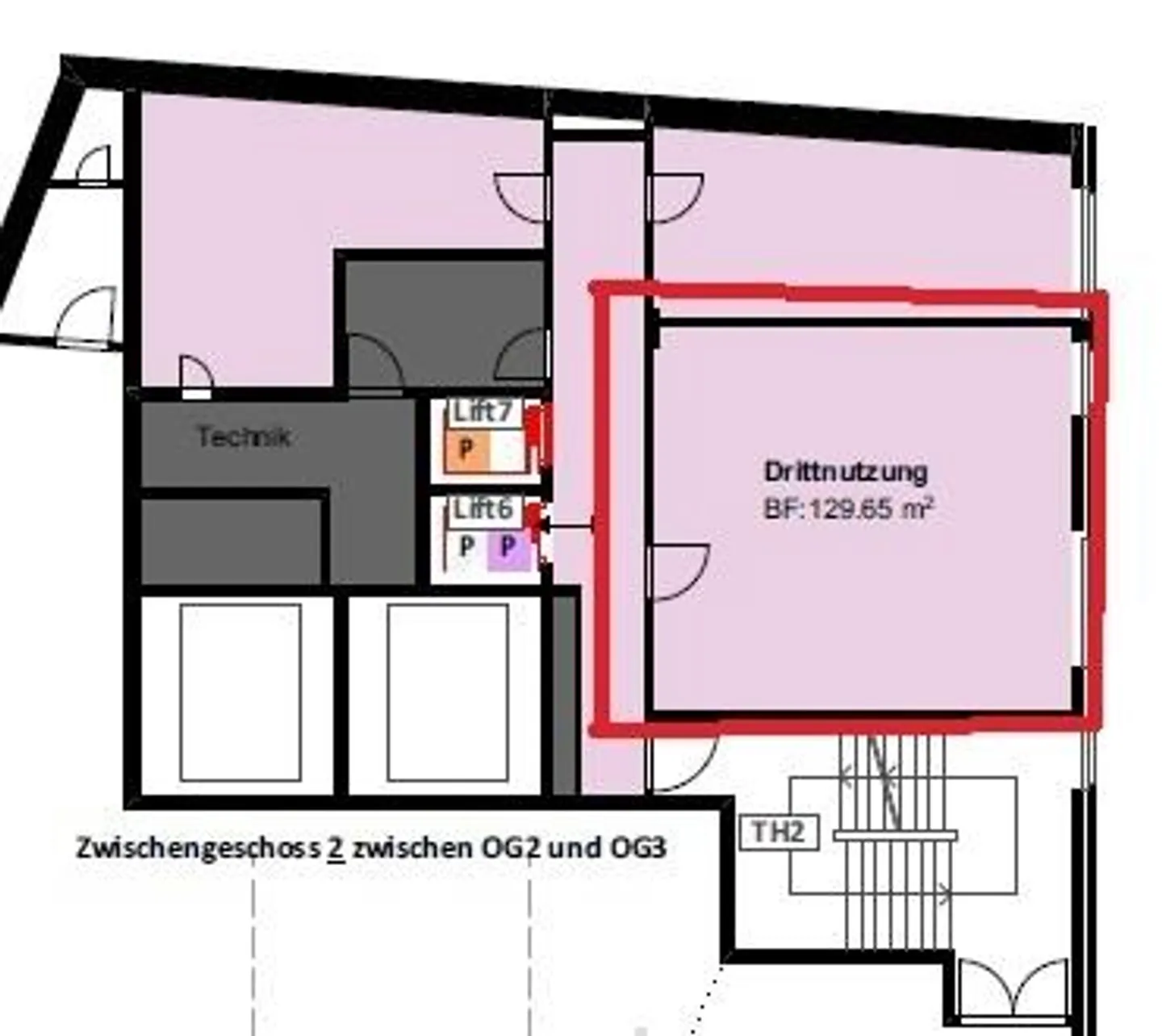 Unité commerciale de 130m² dans un centre commercial - Migros Claramarkt - Photo 4 sur 4